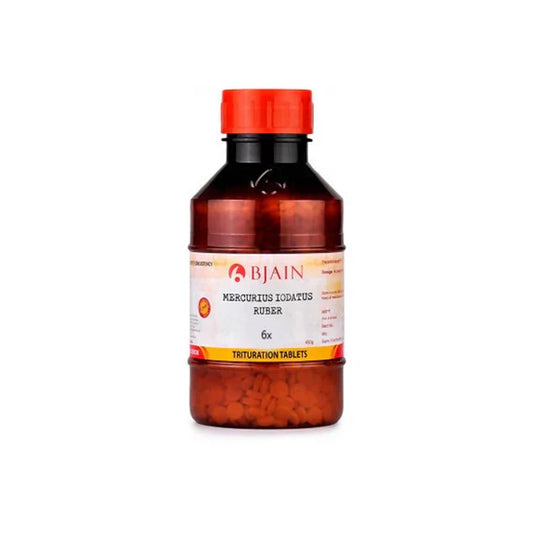 Bjain Homeopathy Mercurius Iodatus Ruber Trituration Tablets - 6X - 25 Gm