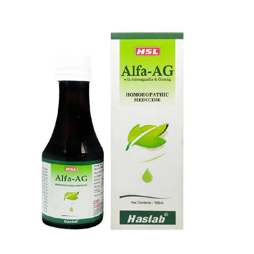 Haslab Homeopathy Alfa-AG With Ashwagandha & Ginseng Tonic - 100 ml