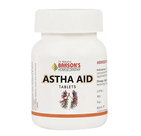 Bakson's Homeopathy Astha Aid Tablets - 75 Tablets