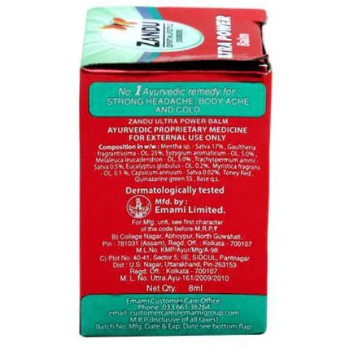 Zandu Ultra Balm - 8 ml - Pack of 1
