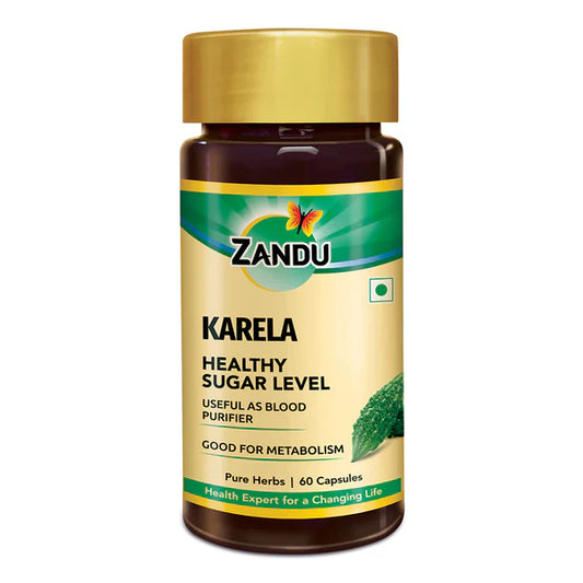 Zandu Karela Pure Herbs Capsules - 60 caps