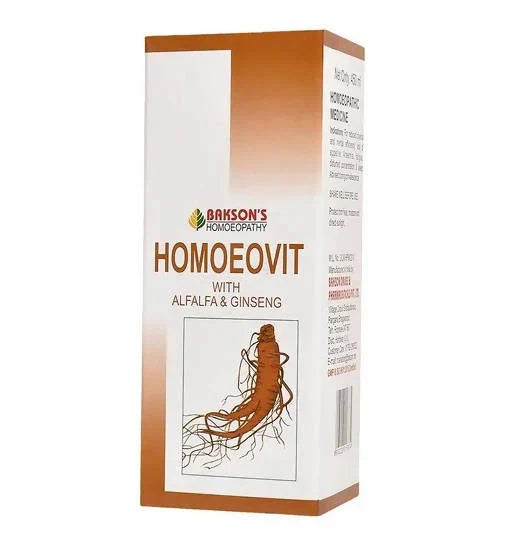 Bakson's Homeopathy Homoeovit with Alfalfa & Ginseng Syrup - 115 ml