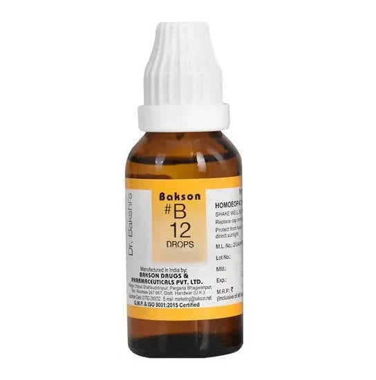 Bakson's Homeopathy B12 Drops - 30 ml