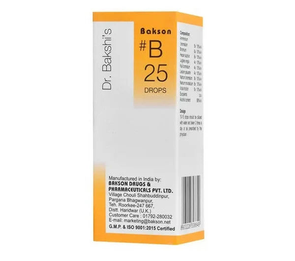 Bakson's Homeopathy B25 Drops - 30 ml