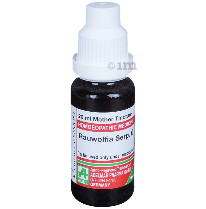 Adel Homeopathy Rauwolfia Serp Mother Tincture Q - 20 ml