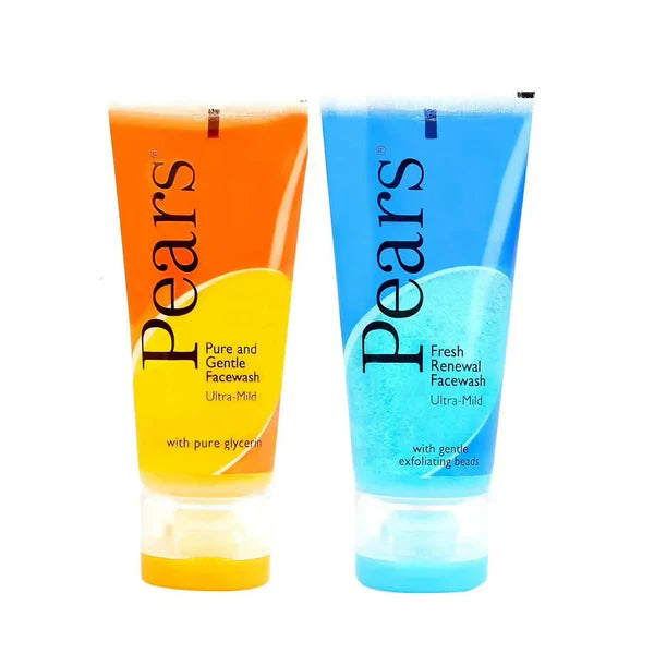 Pears Pure & Gentle Ultra Mild Facewash & Ultra Mild Fresh Renewal Facewash Combo - Combo