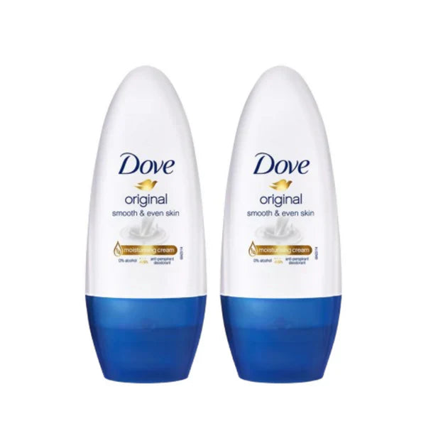 Dove Original Deodorant Roll On For Women - 50 ml - Pack of 2