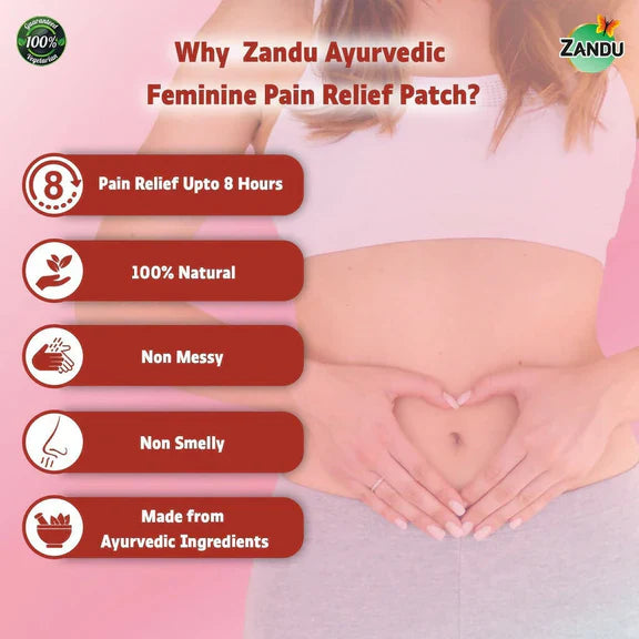 Zandu Feminine Pain Relief Patch - 5 Patches