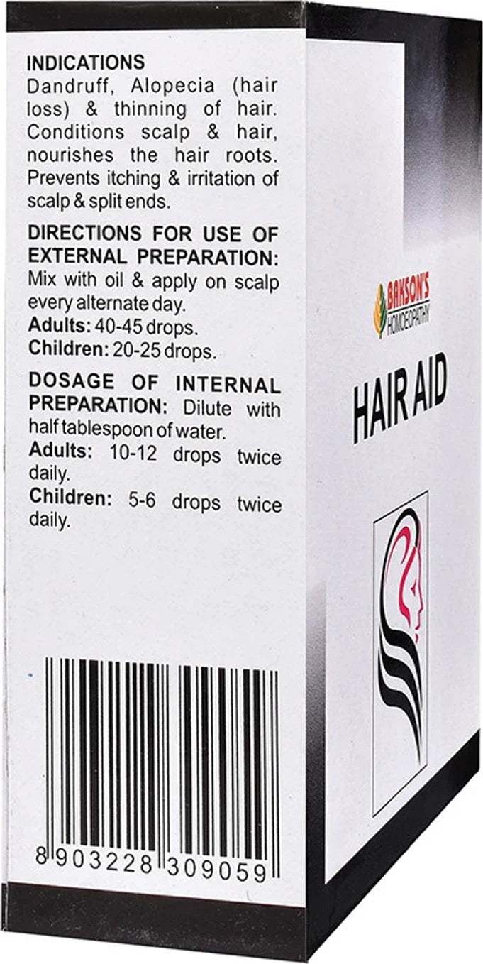 Bakson's Hair Aid Drop (Twin Pack) - 60 ml