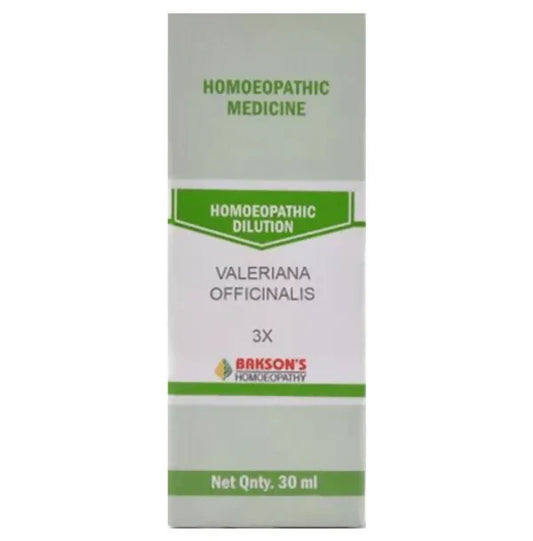 Bakson's Homeopathy Valeriana Officinalis Dilution - 30 ml - 3X