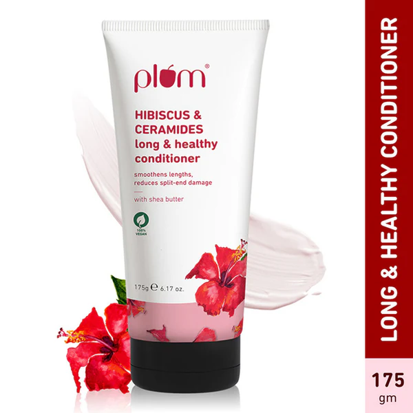 Plum Hibiscus & Ceramides Conditioner For Healthy- Long Hair - 175 gm