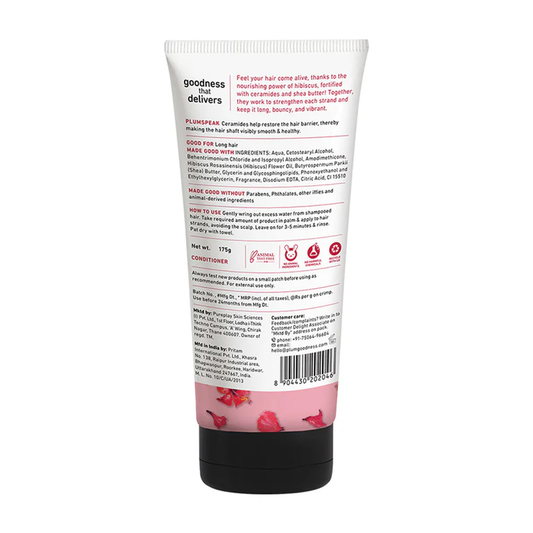 Plum Hibiscus & Ceramides Conditioner For Healthy- Long Hair - 175 gm