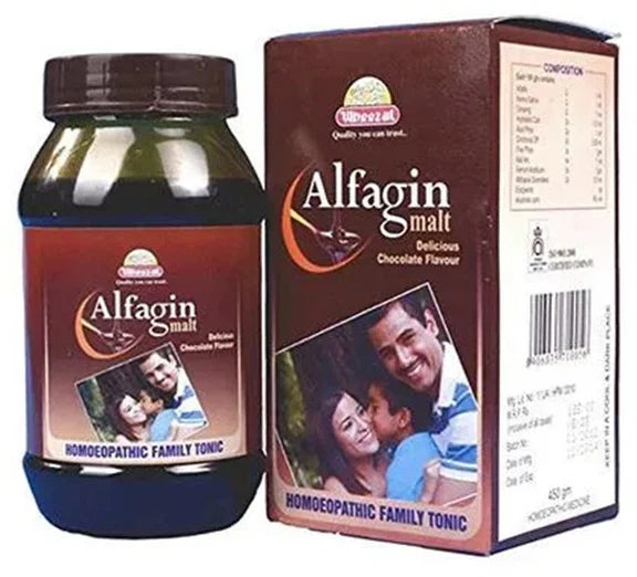Wheezal Homeopathy Alfagin Malt Delicious Chocolate - 250 gm