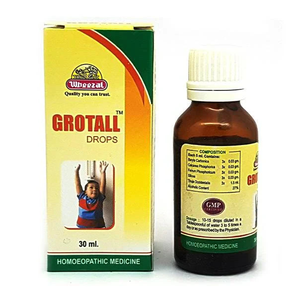 Wheezal Homeopathy Grotall Drops - 30 ml