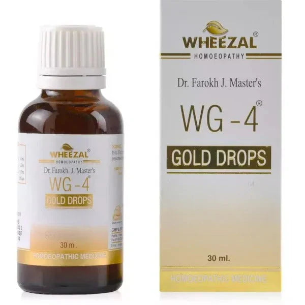 Wheezal Homeopathy WG-4 Gold Drops - 30 ml