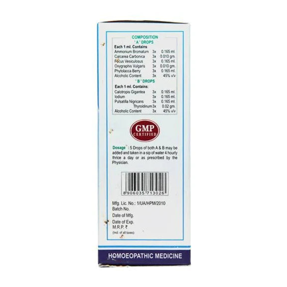 Wheezal Homeopathy Go Slim A & B Drops - Pack of 2 - 30 ml