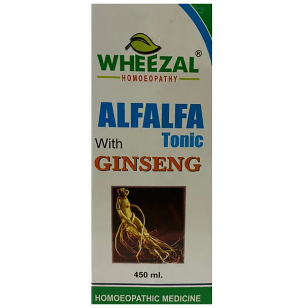Wheezal Homeopathy Alfalfa Tonic With Ginseng - 450 ml