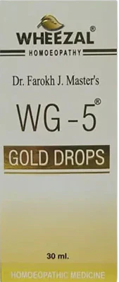 Wheezal Homeopathy WG-5 Gold Drops - 30 ml
