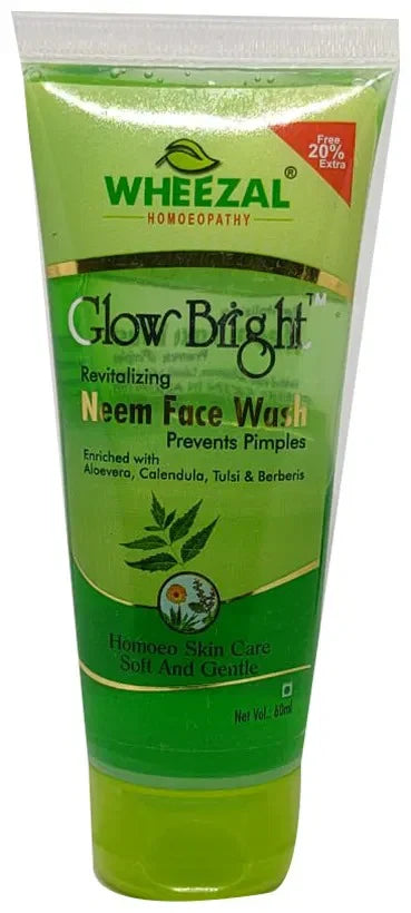 Wheezal Glow Bright Neem Face Wash - 120 ml