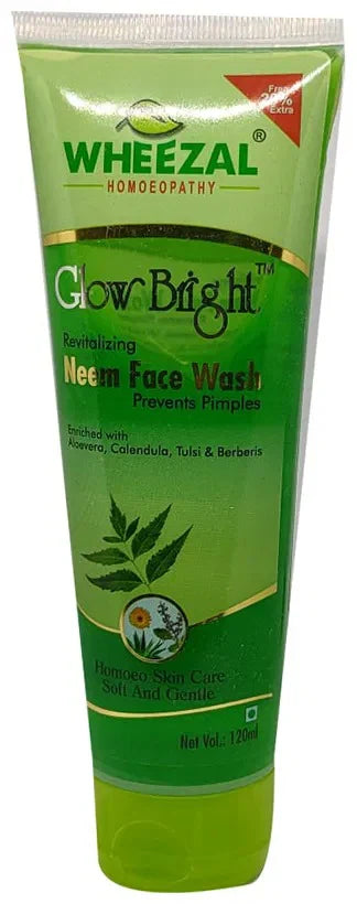 Wheezal Glow Bright Neem Face Wash - 120 ml