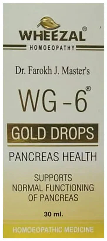 Wheezal Homeopathy WG-6 Gold Drops - 30 ml