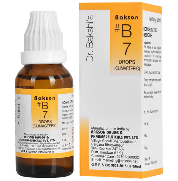 Bakson's Homeopathy B07 Drops - 30 ml