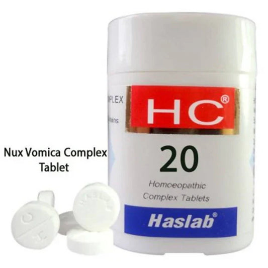 Haslab HC 20 Nux Vomica Complex Tablets - 20 gm
