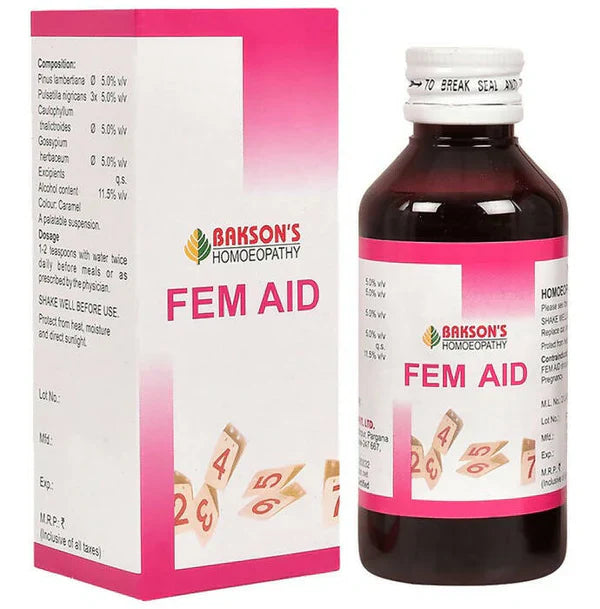 Bakson's Homeopathy Fem Aid Syrup - 115 ml