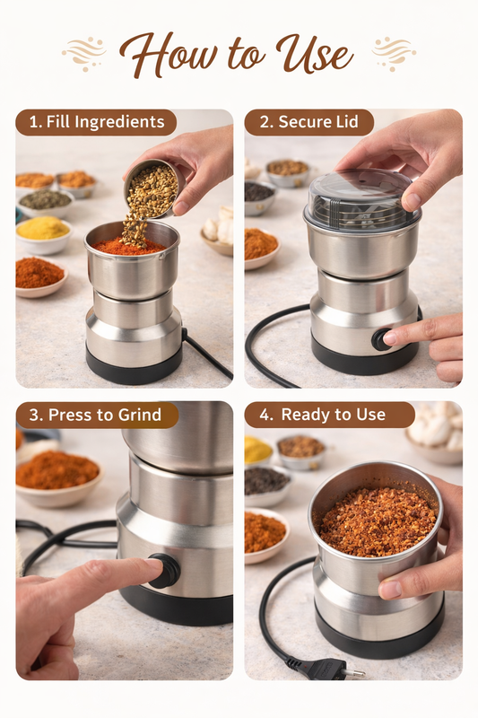 Stainless Steel Nima Mixer Multifunctional Electric Mini Blender Miksi Grinder for Baby Food, Coffee