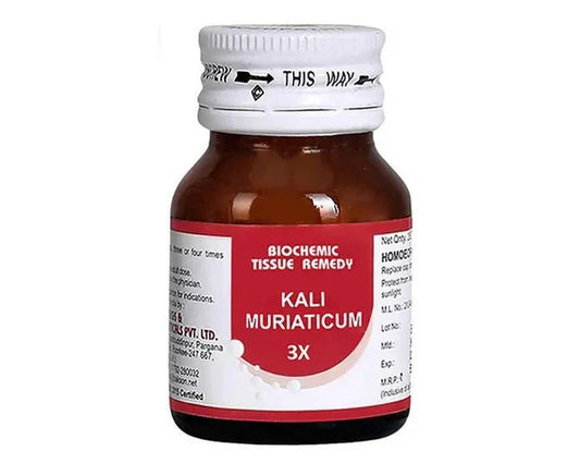 Bakson's Homeopathy Kali Muriaticum Biochemic Tablets - 3X - 25 gm