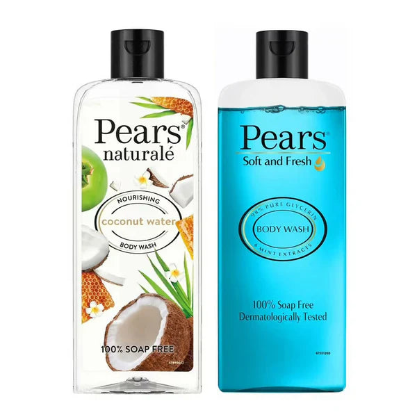 Pears Soft & Fresh And Naturale Nourishing Coconut Water Body Wash Combo - Combo