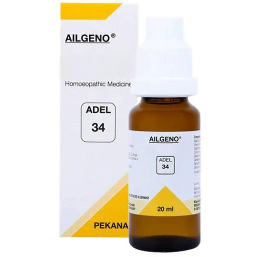 Adel Homeopathy 34 Ailgeno Drops - 20 ml