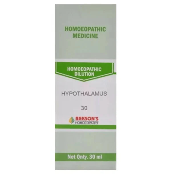 Bakson's Homeopathy Hypothalamus Dilution - 30 ml - 30 CH