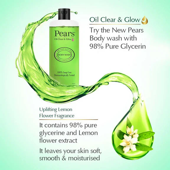 Pears Oil Clear & Glow Body Wash - 250 ml