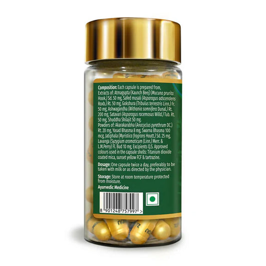 Zandu Ashwagandha Gold Plus Capsules - 60 caps