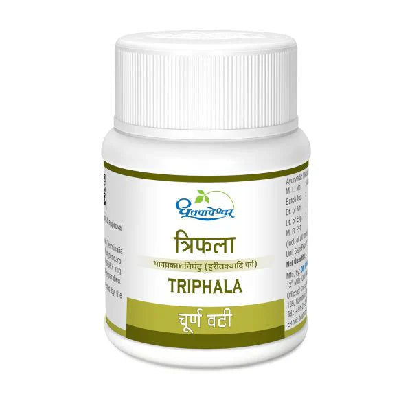 Dhootapapeshwar Triphala Choorna Vati - 60 tabs