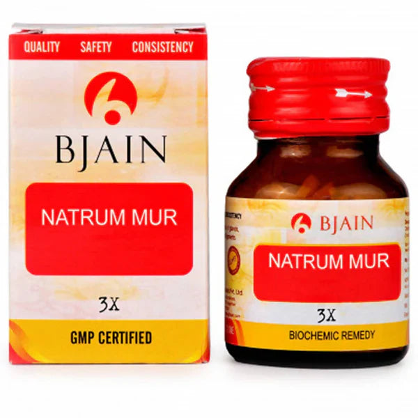 Bjain Homeopathy Natrum muriaticum Biochemic Tablet - 3X - 25 gm