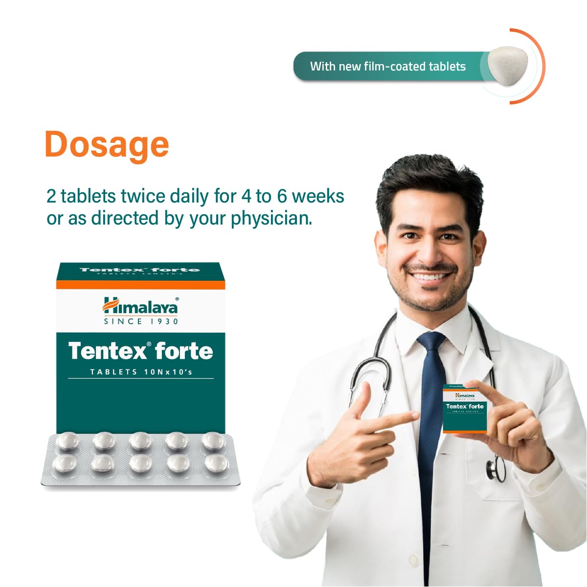 Himalaya Tentex Forte Tablets - 10 tabs