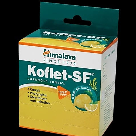 Himalaya Herbals Koflet-SF Lozenges - Lemon Line - 60 tabs