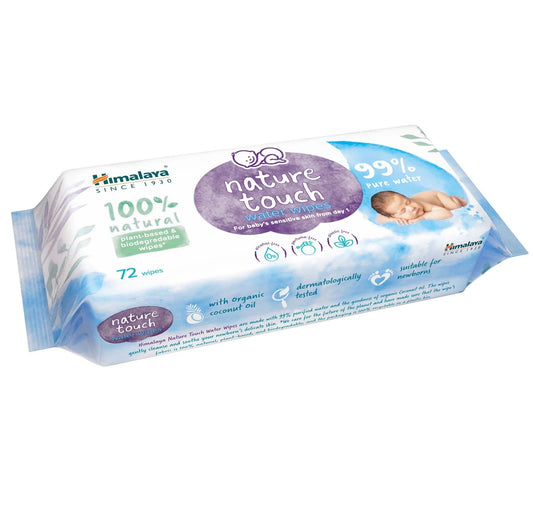 Himalaya Herbals Nature Touch Water Wipes - 72 wipes