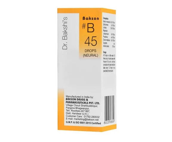 Bakson's Homeopathy B45 Drops - 30 ml
