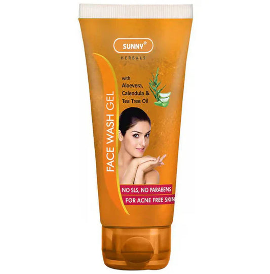 Bakson's Sunny Herbals Face Wash Gel With Aloevera, Calendula & Tea Tree Oil - 100 gm