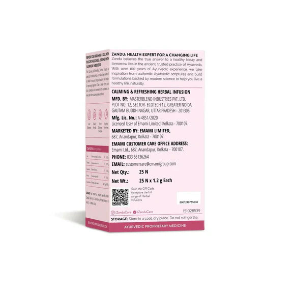 Zandu Calming & Refreshing Herbal Infusion - 25 tea bags