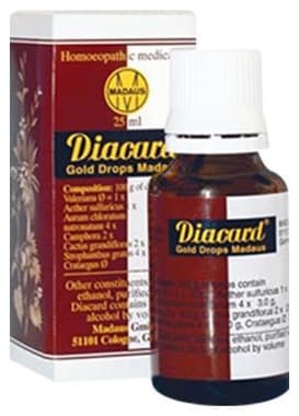 Adel Homeopathy Diacard Gold Madaus Drops - 25 ml