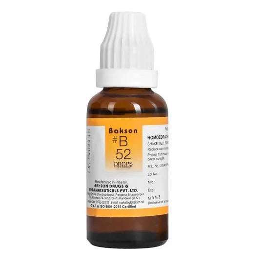 Bakson's Homeopathy B52 Drops - 30 ml