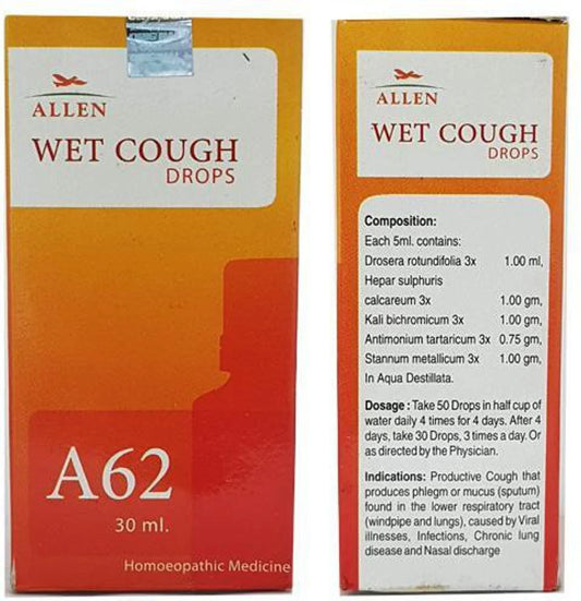 Allen Homeopathy A62 Drops - 30 ml
