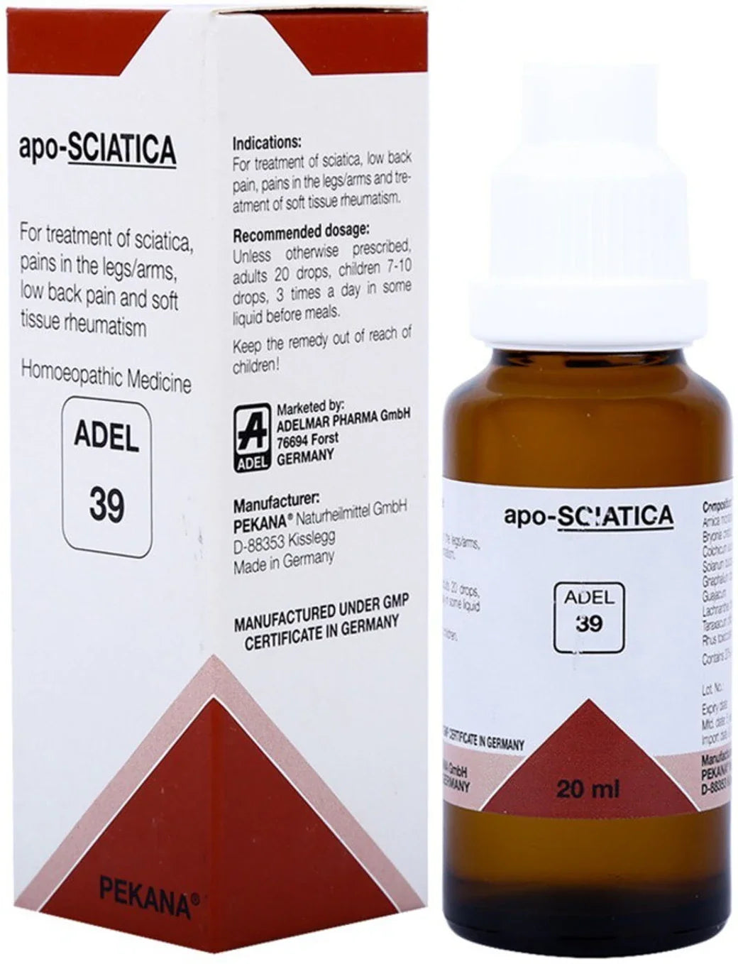 Adel Homeopathy 39 Apo-Sciatica Drop - 20 ml