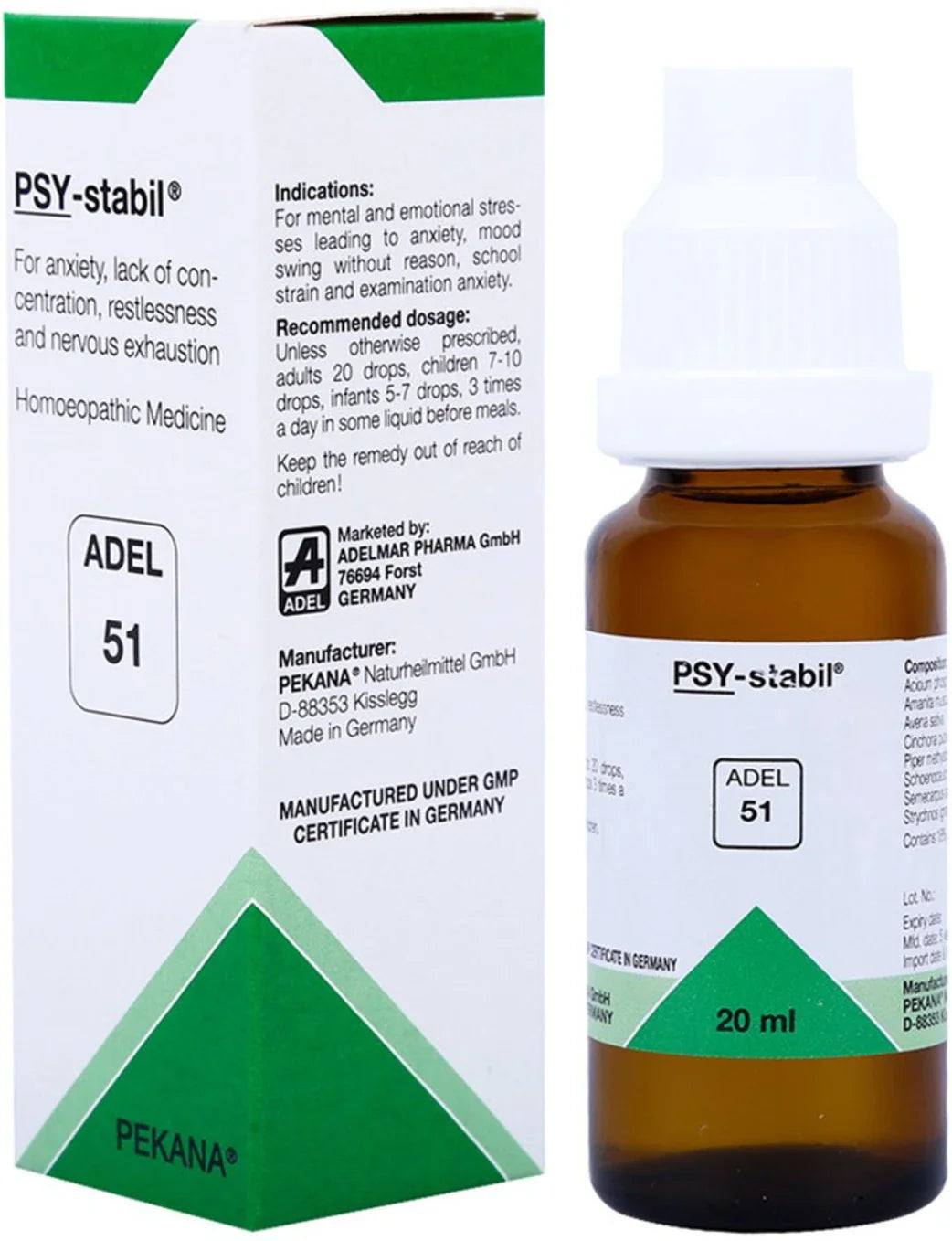 Adel Homeopathy 51 Psy-Stabil Drop - 20 ml