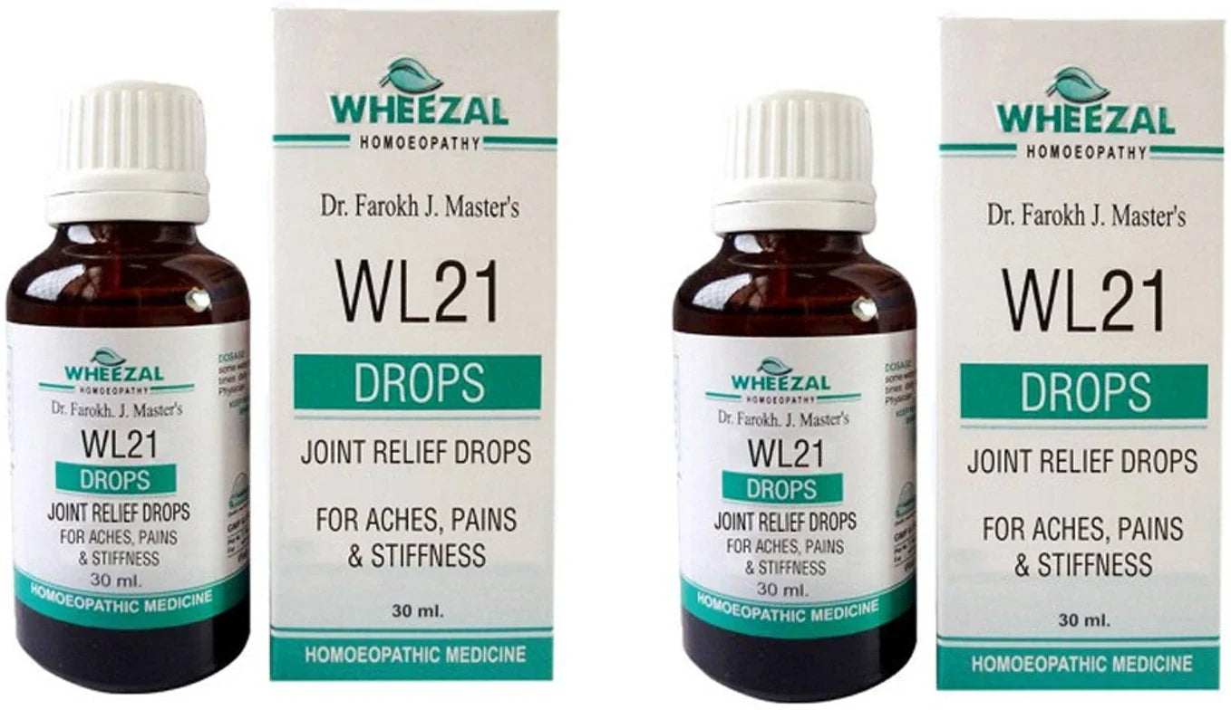 Wheezal Homeopathy WL-21 Joint Relief Drops - 30 ml