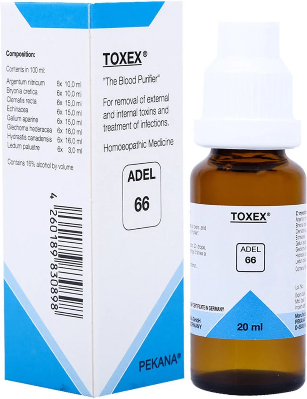 Adel Homeopathy 66 Toxex Drop - 20 ml